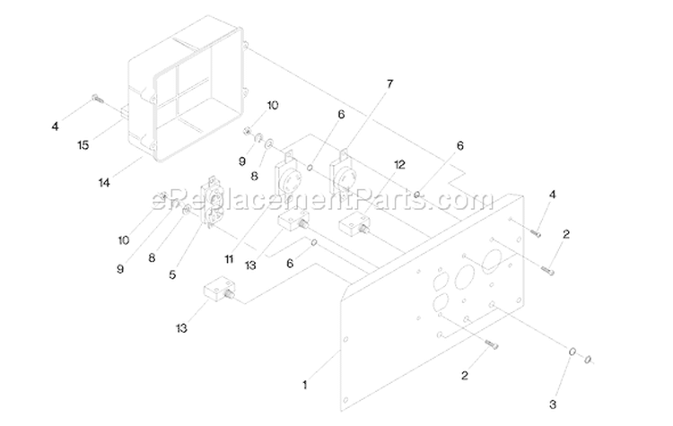 Page A Diagram and Parts List for 1643-0  Briggs and Stratton Generator